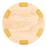 Wood poker chip style ball marker - maple/yellowheart