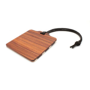 wood golf bag tag