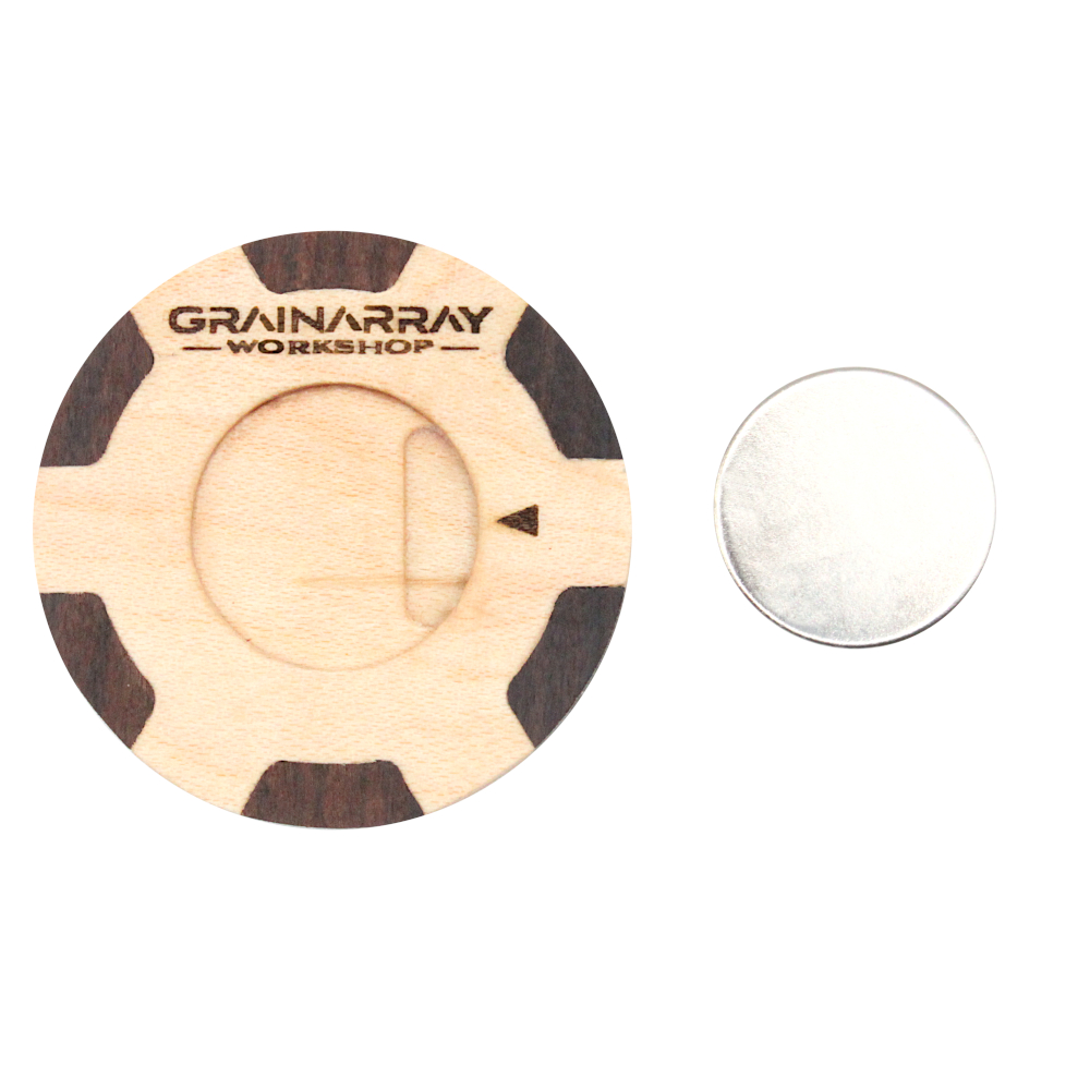 poker chip ball marker rear