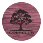 wood ball marker - purpleheart