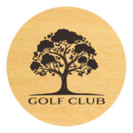 wood ball marker - yellowheart